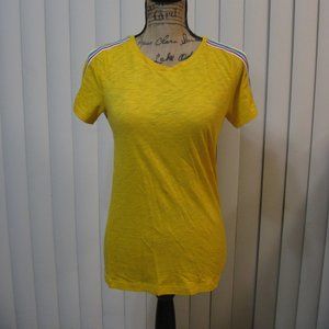 NWT Express yellow rainbow tee top shirt XS